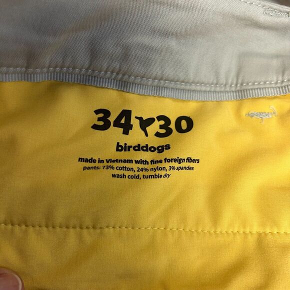 Birddogs Light Gray Flat Front Straight Leg Classic Stretch Khakis Size 34 X 30 - Picture 9 of 14